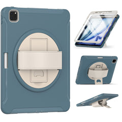 Tablet Case For iPad Air 13 (2025) / (2024) / Pro 12.9 (2022) / (2021) / (2020) Rotary Kickstand Cover with Pen Slot / PET Screen Protector