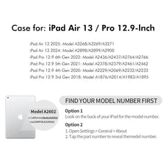 For iPad Pro 12.9 (2022) / iPad Pro 12.9 (2021) / iPad Pro 12.9 (2020) / iPad Pro 12.9-inch (2018) / iPad Air 13 (2024) / iPad Air 13 (2025) Tablet Case ENKAY HAT PRINCE Litchi Texture PU Leather Cover Stand