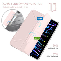 Tablet Case For iPad Pro 12.9 (2022)  /  (2021)  /  (2020) Stand Magnetic Detachable PU Leather Cover with Auto Wake  /  Sleep