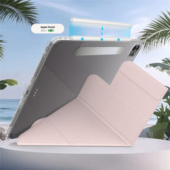 Tablet Case For iPad Pro 12.9 (2022)  /  (2021)  /  (2020) Stand Magnetic Detachable PU Leather Cover with Auto Wake  /  Sleep