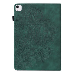Tablet Case For iPad Air 13 (2025)  /  (2024)  /  Pro 12.9 (2022)  /  (2021)  /  (2020) Peacock Flower Pattern Card Holder Leather Cover