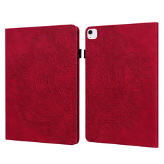 Tablet Case For iPad Air 13 (2025)  /  (2024)  /  Pro 12.9 (2022)  /  (2021)  /  (2020) Peacock Flower Pattern Card Holder Leather Cover