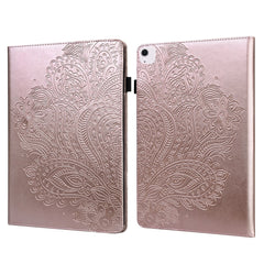 Tablet Case For iPad Air 13 (2025)  /  (2024)  /  Pro 12.9 (2022)  /  (2021)  /  (2020) Peacock Flower Pattern Card Holder Leather Cover