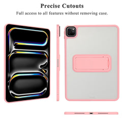For iPad Pro 12.9 (2022) / (2021) / (2020) / (2018) Case with Kickstand TPU + PC Skin-Touch Tablet Cover
