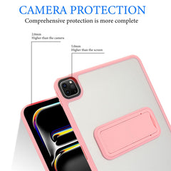 For iPad Pro 12.9 (2022) / (2021) / (2020) / (2018) Case with Kickstand TPU + PC Skin-Touch Tablet Cover