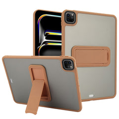 For iPad Pro 12.9 (2022) / (2021) / (2020) / (2018) Case with Kickstand TPU + PC Skin-Touch Tablet Cover