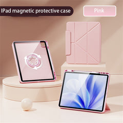 Étui pour tablette iPad Air 13 (2025) / (2024) / iPad Pro 12.9 (2022) / (2021) / (2020) / (2018), support magnétique amovible avec fonction veille/réveil automatique 
