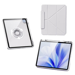 Étui pour tablette iPad Air 13 (2025) / (2024) / iPad Pro 12.9 (2022) / (2021) / (2020) / (2018), support magnétique amovible avec fonction veille/réveil automatique 