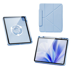 Étui pour tablette iPad Air 13 (2025) / (2024) / iPad Pro 12.9 (2022) / (2021) / (2020) / (2018), support magnétique amovible avec fonction veille/réveil automatique 