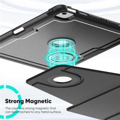 Tablet Case for iPad Air 13 (2025) / (2024) / Pro 12.9 (2022) / (2021) / (2020) / (2018) Detachable PC + TPU + PU Leather Flip Cover
