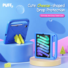 For iPad mini (2021) / iPad mini (2024) Tablet Case with Kickstand DUX DUCIS Puff Series EVA Kids Shockproof Cover