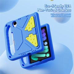 For iPad mini (2021) / iPad mini (2024) Tablet Case with Kickstand DUX DUCIS Puff Series EVA Kids Shockproof Cover