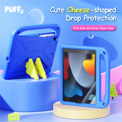 For iPad 10.2 (2020) / iPad 10.2 (2019) / iPad 10.2 (2021) Tablet Case with Kickstand DUX DUCIS Puff Series EVA Kids Shockproof Cover