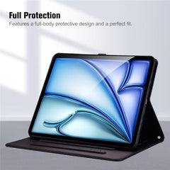 Wallet Case for iPad Air 13 (2025) / (2024) / iPad Pro 12.9 (2021) / (2020) 3D Effect Cat Pattern Leather Stand Table Cover