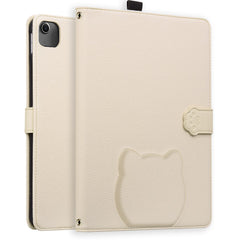 Wallet Case for iPad Air 13 (2025) / (2024) / iPad Pro 12.9 (2021) / (2020) 3D Effect Cat Pattern Leather Stand Table Cover