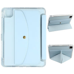 Smart Tablet Case For iPad Pro 12.9 (2022) / (2021) / (2020) Origami Stand Wallet PU Leather Cover with Pencil Slot