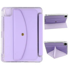 Smart Tablet Case For iPad Pro 12.9 (2022) / (2021) / (2020) Origami Stand Wallet PU Leather Cover with Pencil Slot