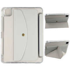 Smart Tablet Case For iPad Pro 12.9 (2022) / (2021) / (2020) Origami Stand Wallet PU Leather Cover with Pencil Slot