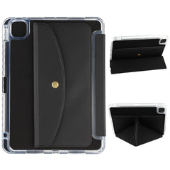 Smart Tablet Case For iPad Pro 12.9 (2022) / (2021) / (2020) Origami Stand Wallet PU Leather Cover with Pencil Slot