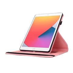 Tablet Case For iPad 10.2 (2020) / (2019) / Air 10.5 inch (2019) / Pro 10.5-inch (2017) Rotating Stand Building Block Imprinted Leather Cover
