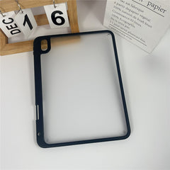 For iPad Air 11 (2025) / (2024) Case Acrylic + PC Matte Tablet Cover with Pencil Holder