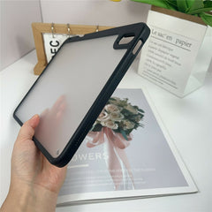 For iPad (2025) / iPad 10.9 (2022) Case Acrylic + PC Matte Tablet Cover with Pencil Holder