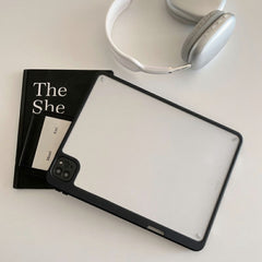 Tablet Case For iPad Air 13 (2025) / (2024) / Pro 12.9 (2022) / (2021) / (2020) / (2018) , Acrylic + PC Matte Cover with Pencil Holder