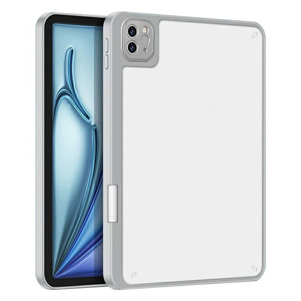 Tablet Case For iPad Air 13 (2025) / (2024) / Pro 12.9 (2022) / (2021) / (2020) / (2018) , Acrylic + PC Matte Cover with Pencil Holder