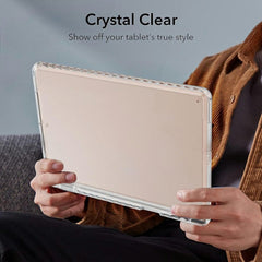 Tablet Case For iPad 10.2 (2021) / (2020) / (2019) / Air 10.5 inch (2019) / Pro 10.5-inch (2017) , Corner Protection Clear Acrylic + TPU Cover