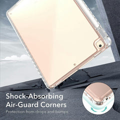 Tablet Case For iPad 10.2 (2021) / (2020) / (2019) / Air 10.5 inch (2019) / Pro 10.5-inch (2017) , Corner Protection Clear Acrylic + TPU Cover