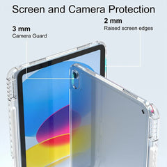 For iPad (2025) / iPad 10.9 (2022) Case Corner Protection Clear Acrylic + TPU Tablet Cover
