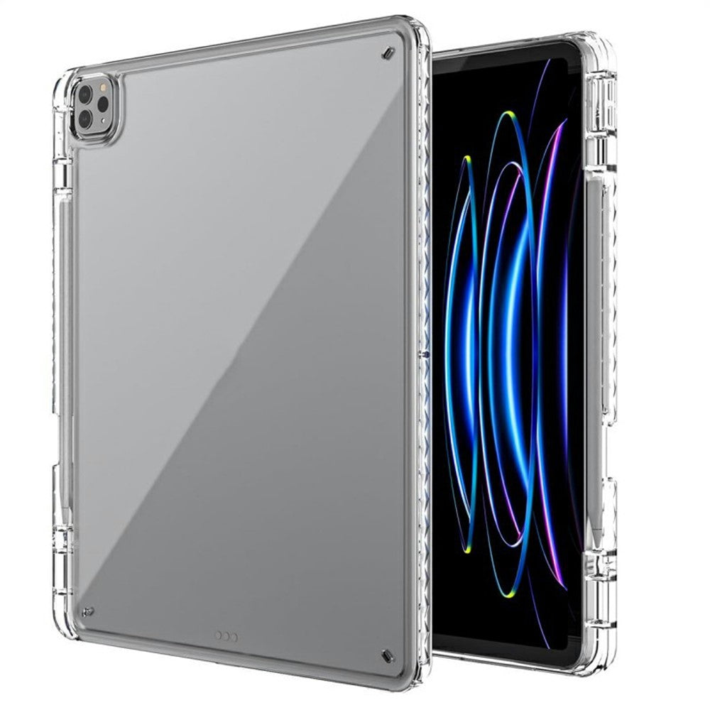 Tablet Case For iPad Air 13 (2025) / (2024) / Pro 12.9 (2022) / (2021) / (2020) / (2018) , Corner Protection Clear Acrylic + TPU Cover