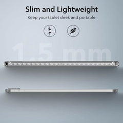 Tablet Case For iPad Air 13 (2025) / (2024) / Pro 12.9 (2022) / (2021) / (2020) / (2018) , Corner Protection Clear Acrylic + TPU Cover