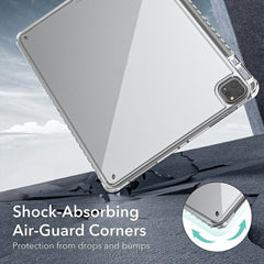 Tablet Case For iPad Air 13 (2025) / (2024) / Pro 12.9 (2022) / (2021) / (2020) / (2018) , Corner Protection Clear Acrylic + TPU Cover
