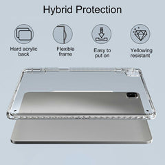 Tablet Case For iPad Air 13 (2025) / (2024) / Pro 12.9 (2022) / (2021) / (2020) / (2018) , Corner Protection Clear Acrylic + TPU Cover
