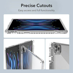 Tablet Case For iPad Air 13 (2025) / (2024) / Pro 12.9 (2022) / (2021) / (2020) / (2018) , Corner Protection Clear Acrylic + TPU Cover