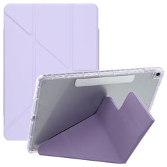Tablet Case For iPad 10.2 (2021)  /  (2020)  /  (2019)  /  Air 10.5 inch (2019) Magnetic Dual Clasp PU TPU Acrylic Origami Stand Cover