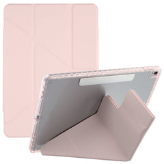 Tablet Case For iPad 10.2 (2021)  /  (2020)  /  (2019)  /  Air 10.5 inch (2019) Magnetic Dual Clasp PU TPU Acrylic Origami Stand Cover