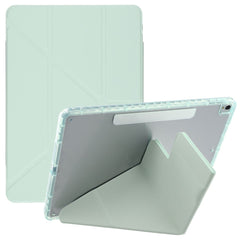 Tablet Case For iPad 10.2 (2021)  /  (2020)  /  (2019)  /  Air 10.5 inch (2019) Magnetic Dual Clasp PU TPU Acrylic Origami Stand Cover