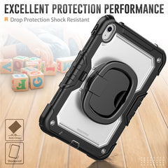 For iPad (2025) / iPad 10.9 (2022) Case Ring Kickstand PC + Silicone Shockproof Tablet Cover
