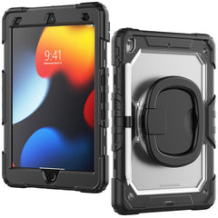 Coque antichoc en PC et silicone pour iPad 10.2 (2021) / (2019) / (2020) avec anneau et béquille 