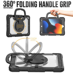 Coque antichoc en PC et silicone pour iPad 10.2 (2021) / (2019) / (2020) avec anneau et béquille 