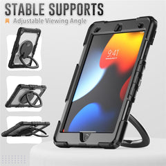 Coque antichoc en PC et silicone pour iPad 10.2 (2021) / (2019) / (2020) avec anneau et béquille 