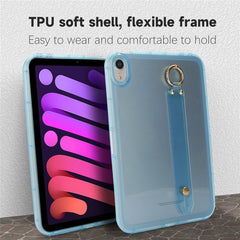 For iPad mini (2024)  /  (2021) Case Shockproof TPU Tablet Cover with Wristband