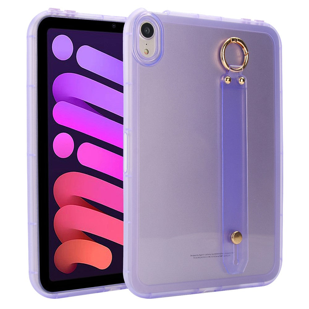 For iPad mini (2024)  /  (2021) Case Shockproof TPU Tablet Cover with Wristband