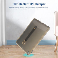 Tablet Case For iPad 10.2 (2021)  /  (2020)  /  (2019) Shockproof TPU Cover with Wristband