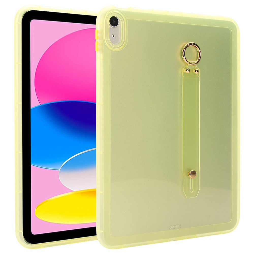 For iPad (2025)  /  10.9 (2022) Case Shockproof TPU Tablet Cover with Wristband