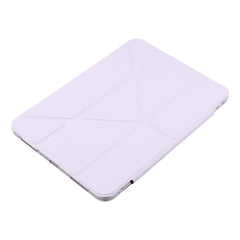 For iPad (2025)  /  10.9 (2022) Case Magnetic Dual Clasp PU TPU Acrylic Origami Stand Tablet Cover