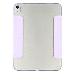 For iPad (2025)  /  10.9 (2022) Case Magnetic Dual Clasp PU TPU Acrylic Origami Stand Tablet Cover