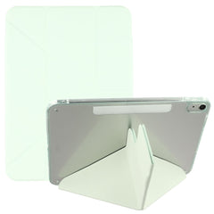 For iPad (2025)  /  10.9 (2022) Case Magnetic Dual Clasp PU TPU Acrylic Origami Stand Tablet Cover